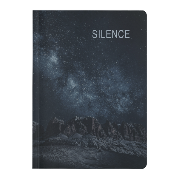 Paperback Journal - SILENCE - 2 sizes
